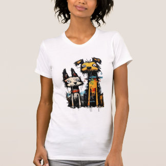 T-shirt Street Art Dogs Grunge Aesthetic Urban Design