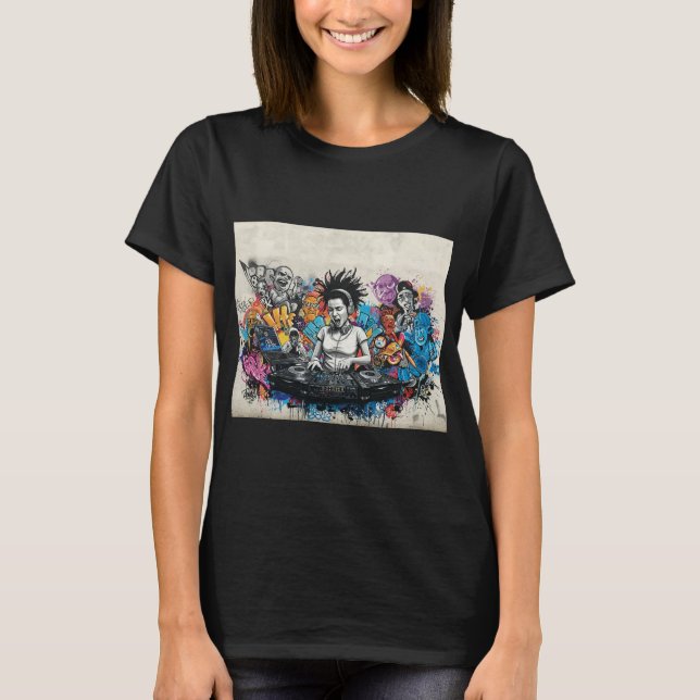 T-shirt Street Beat : DJ Graffiti Art Tee (Devant)
