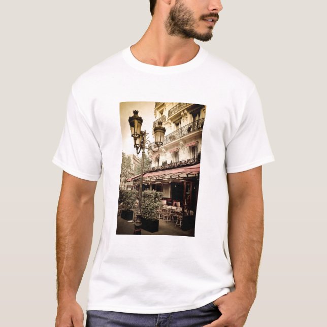 T-shirt Street restaurant, Paris, France (Devant)