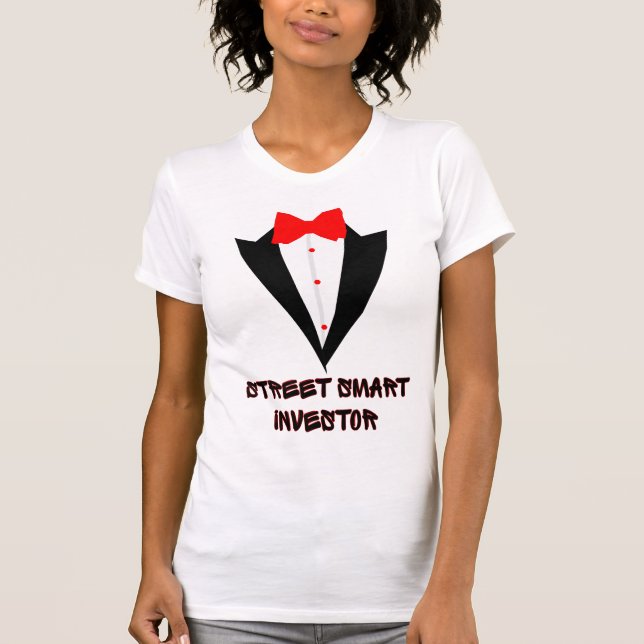 T-shirt Street Smart Wall Street Investisseur à double ide (Devant)