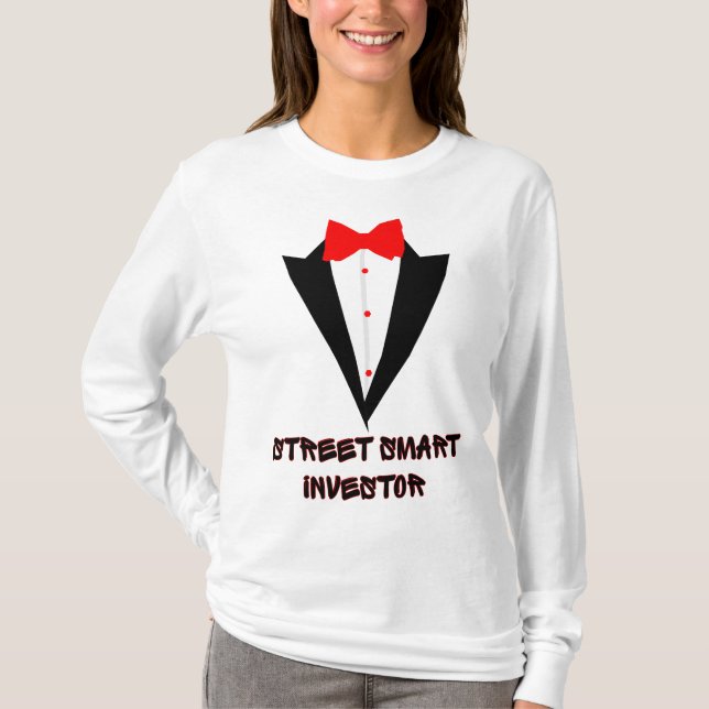 T-shirt Street Smart Wall Street Investisseur à double ide (Devant)