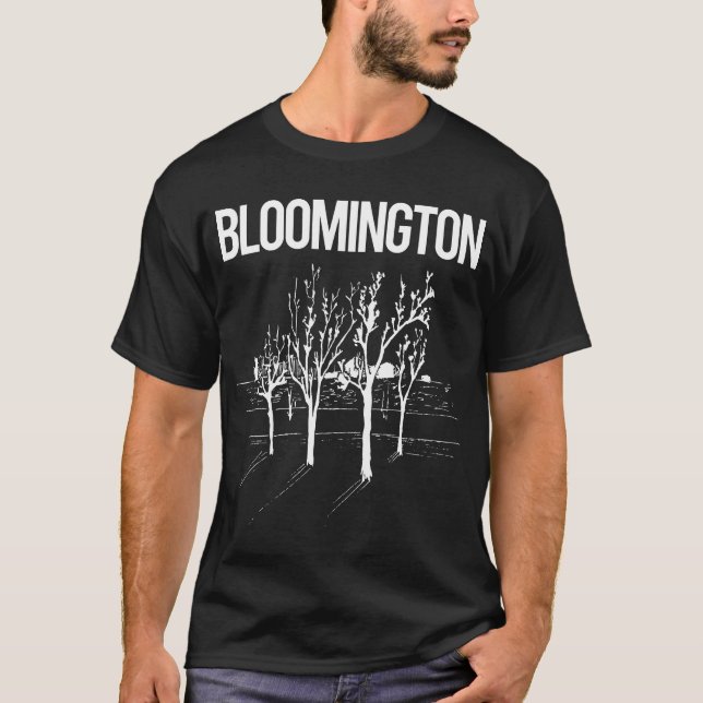 T-shirt Street Trees Bloomington (Devant)