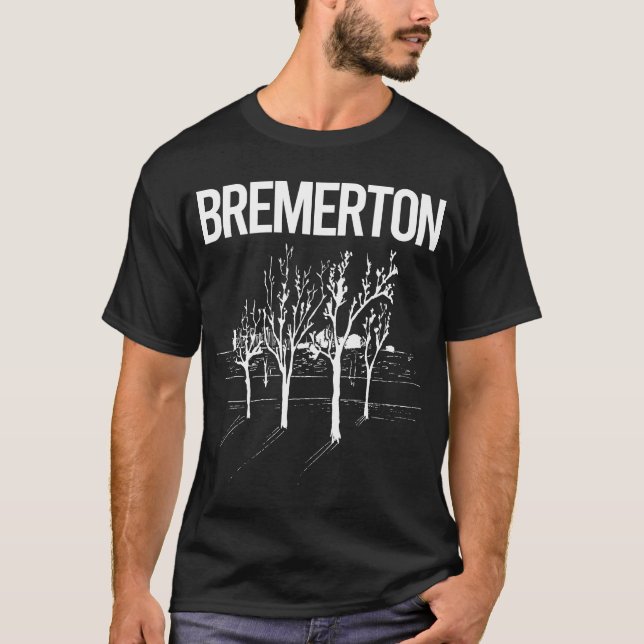 T-shirt Street Trees Bremerton (Devant)