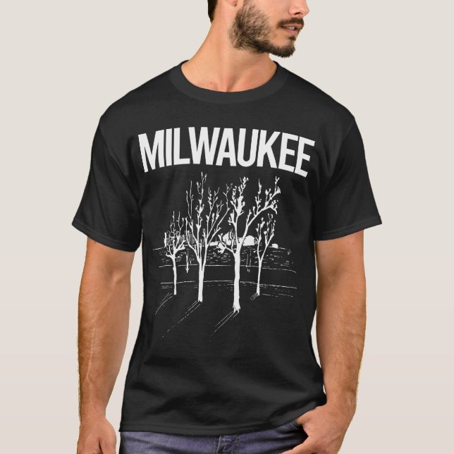 T-shirt Street Trees Milwaukee (Devant)