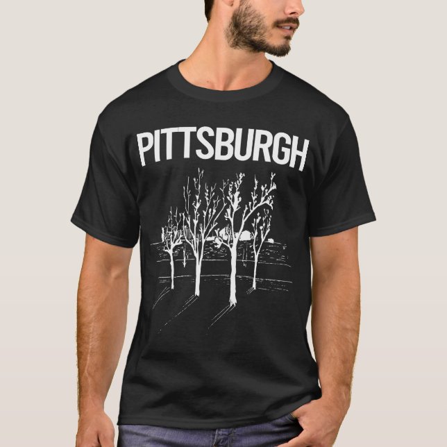T-shirt Street Trees Pittsburgh (Devant)