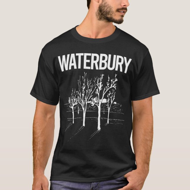 T-shirt Street Trees Waterbury (Devant)