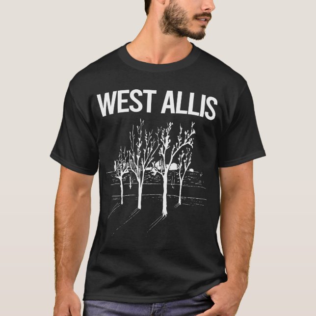T-shirt Street Trees West Allis (Devant)