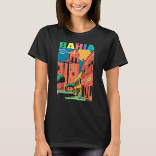T-shirt Streets of Salvador Bahia Brazil Vintage Art