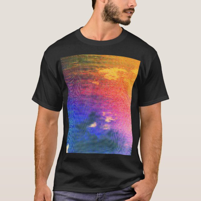 T-shirt Streetwear Aerial Oceanview Photographie imprimée  (Devant)