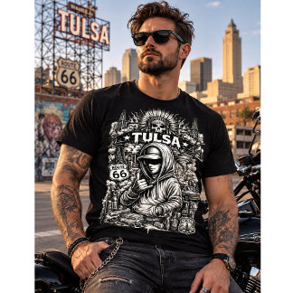 T-shirt Streetwear Tulsa Oklahoma Route 66 – Urbai