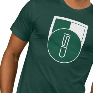 T-Shirt Streetwear Vert et Blanc Logotype ISD