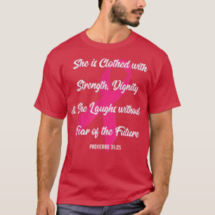 T-shirt Strength Dignity Fearless Cool Breast Cancer Aware