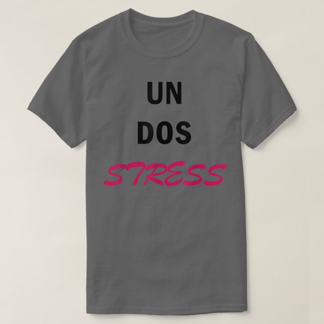 T-shirt Stress dans le dos pour femmes drôle (Design devant)