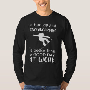 T-shirt Stress de travail partagé avec mauvais Jour de sno