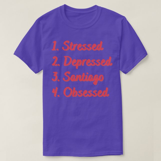 T-shirt Stress Déprimé Sago Obsédé (Design devant)