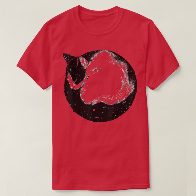 T-shirt Stress Night Chat Femme mignonne Kitten Chat (Design devant)