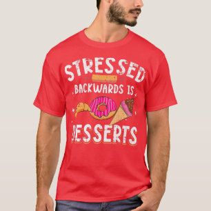 T-shirt Stressé à l'envers est Desserts Grunge pour Baker 