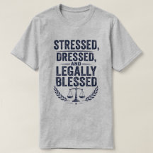 Stressed, Dressed & Légalement Bénie vintage typo