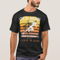 Strides Divines : Vieux Mans Grumpy Jésus Courir &