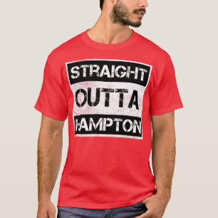 T-shirt Stright Outta Hampton Virginia Vintage en état de
