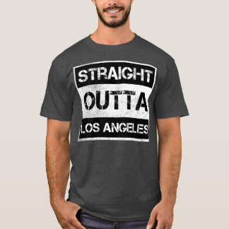 T-shirt Stright Outta Los Angeles California Vintage Dist