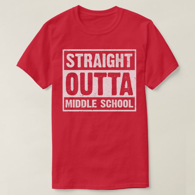 T-shirt Stright Outta Middle School Premium (Design devant)