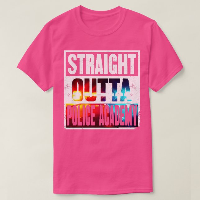 T-shirt Stright Outta Police Academy Future Police Office (Design devant)