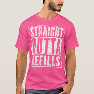 T-shirt Stright Outta recharge Funny Citation de pharmacie