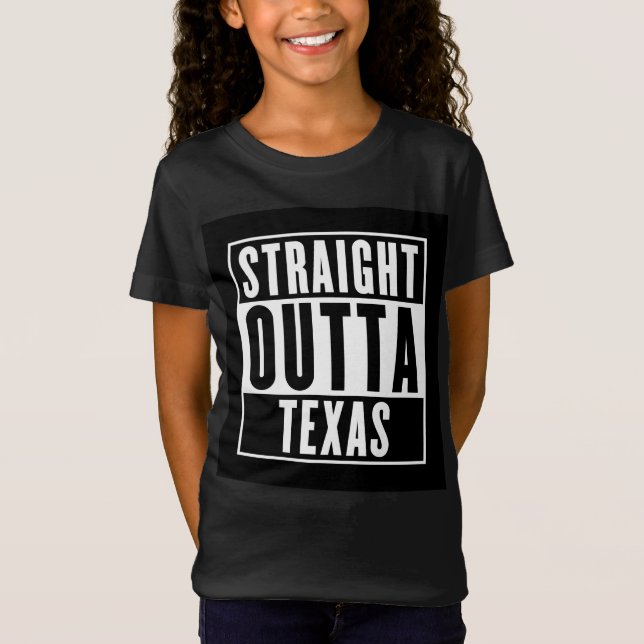 T-Shirt Stright Outta Texas Vintage (Devant)
