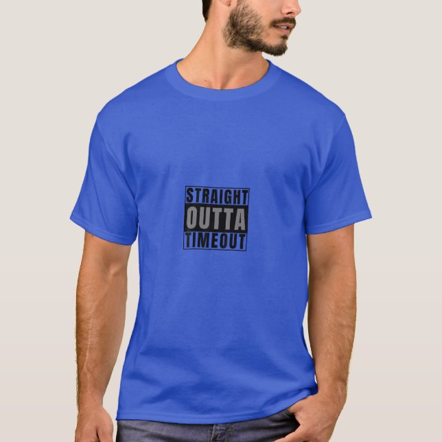 T-shirt Stright Outta Timeout Enfant ou enfant coquin (Devant)