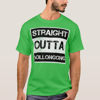 T-shirt Stright Outta Wollongong Australie Vintage Distre