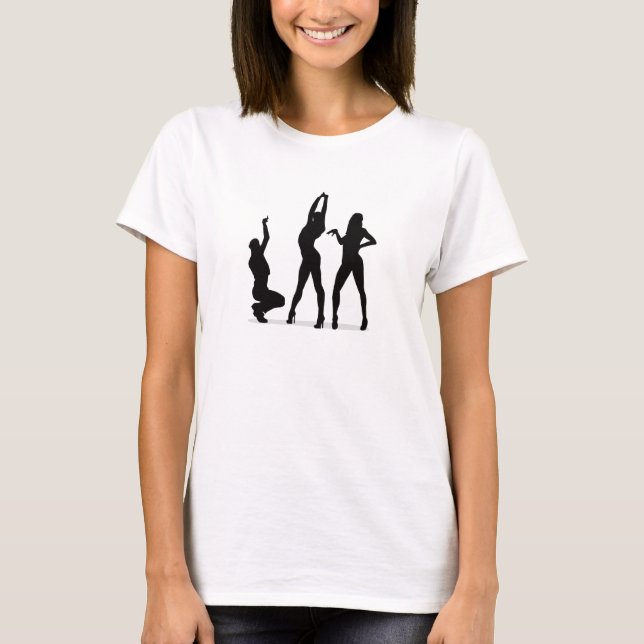 T-shirt Strike a Pose - Silhouettes de Vogue (Devant)