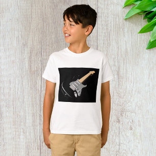 T-shirt Striking Black Electric Guitare instrument de musi