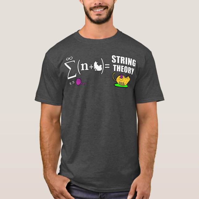 T-shirt String Theory  Funny Cat Science Quantum Physics (Devant)