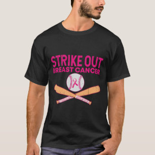 T-shirt Striout Cancer du Sein Baseball Cancer du Sein Aw