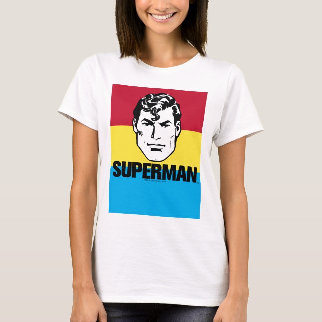 T-shirt Stripe Boy - Superman (Devant)
