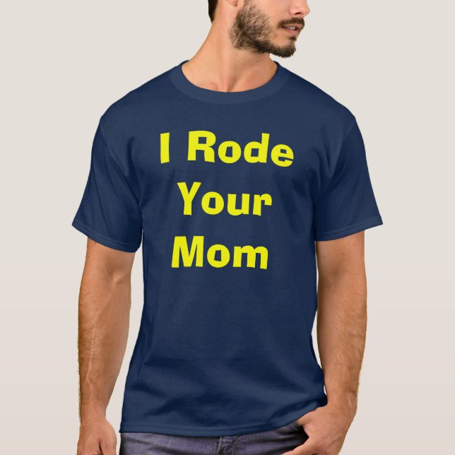 T-shirt Strip'ers "je chemise suis monté votre maman" (Devant)