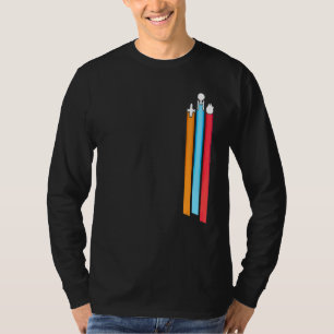 T-shirt Stripes de course spatiale hommes