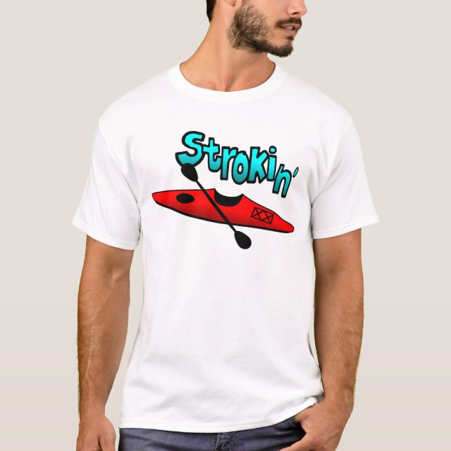 T-shirt Strokin avec le kayak - lt Apparel (Devant)