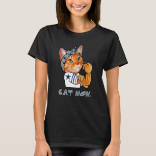 T-shirt Strong Cat Mom For Cat  Mothers Day