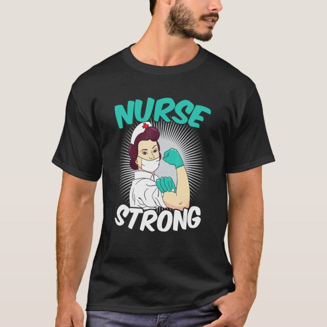 T-shirt Strong Heart Nurse Appreciation (Devant)