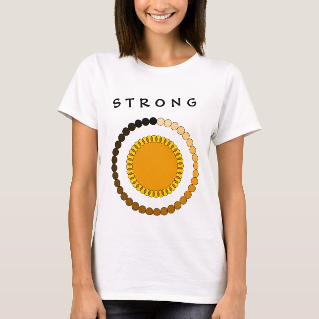 T-shirt Strong sun through  (Devant)