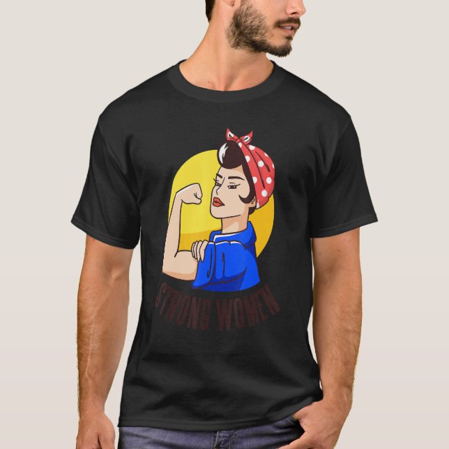 T-shirt strong women power (Devant)