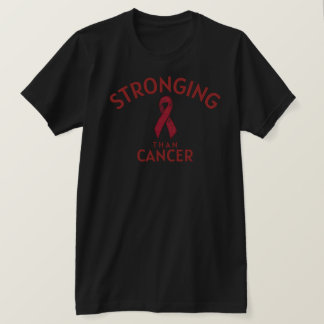 T-shirt Stronger Than Cancer Shirt – Premium Print Detail 