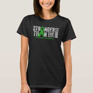 T-shirt Stronger Than The Storm Green Ribbon Dwarfism