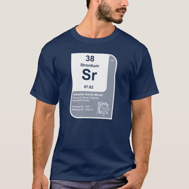 T-shirt Strontium (Sr) (Devant)