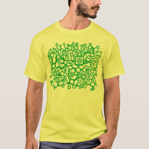 T-shirt Structure Abstraite - Vert laiton