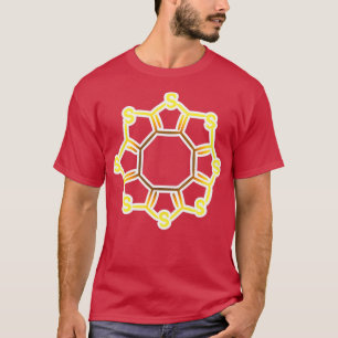 T-shirt Structure moléculaire du fleur 1