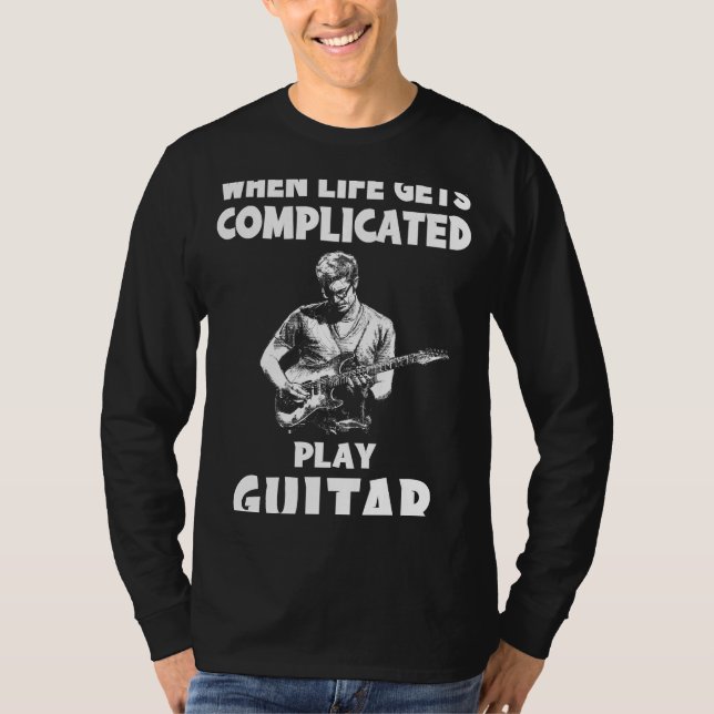 T-shirt Strum Away the Stress : Quand la vie devient compl (Devant)