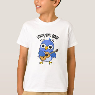 T-shirt Strumming Bird amusant animal jeu